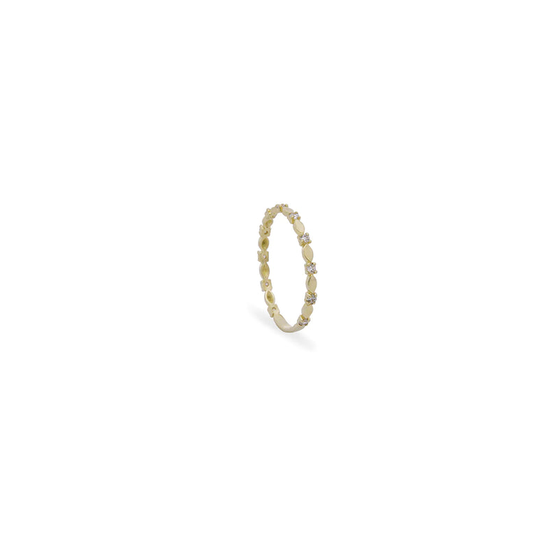 ANELLO FEDINA NAVETTE E DIAMANTI LAB GROWN - ORO18KT