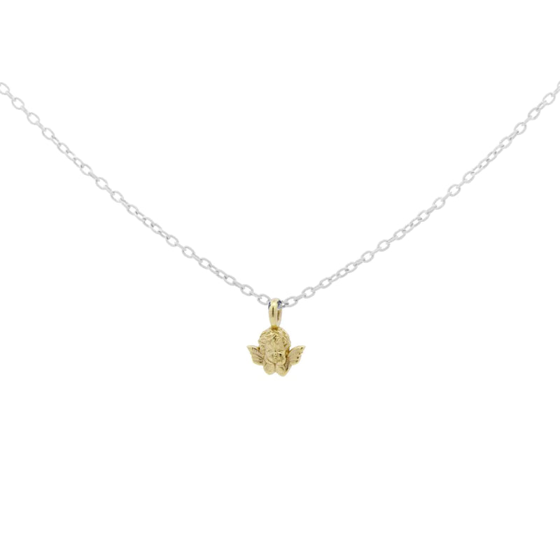 GIROCOLLO ANGIOLETTO BIANCO - ORO18KT