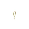 MONO-ORECCHINO CERCHIO MINI HOOP LETTERA - ORO18KT