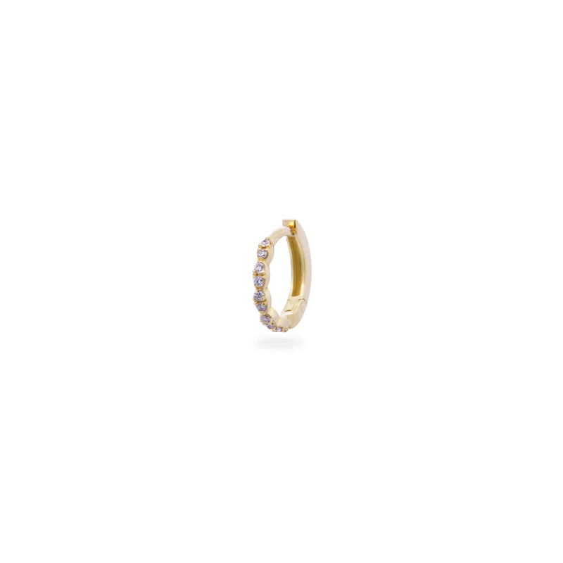 PIERCING MINI CERCHIETTO HELIX E DIAMANTI LAB GROWN - ORO18KT