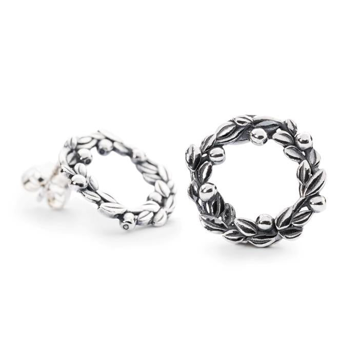 TROLLBEADS ORECCHINI BACCHE DI MIRTILLO