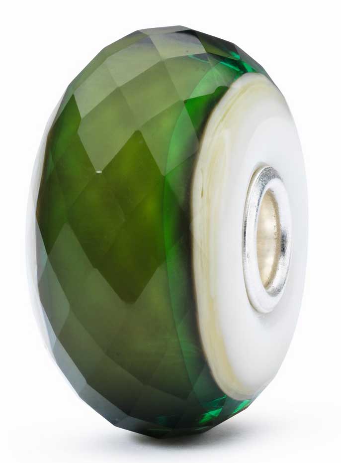 TROLLBEADS BEAD IN VETRO VERDE SPERANZA